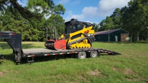 Land leveling trail building Texas