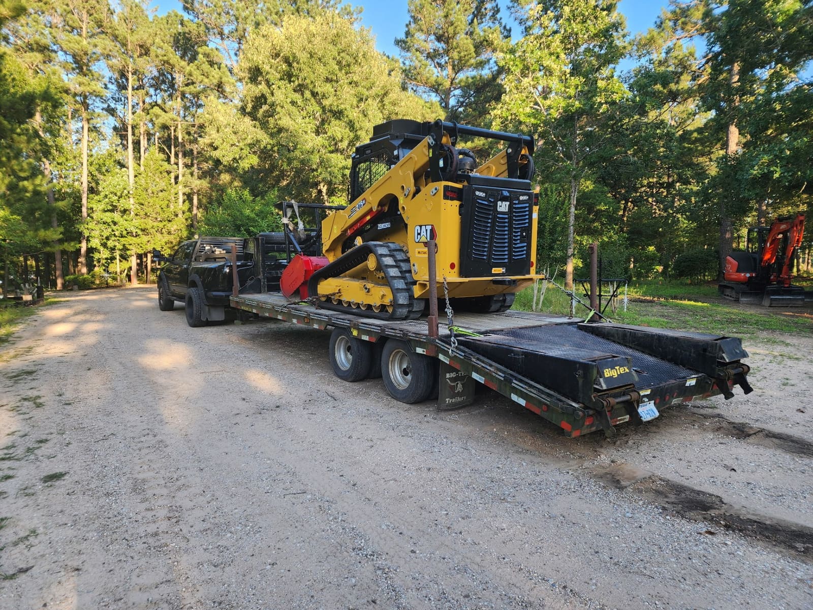 Equipment hauling on trailer Montgomery TX
