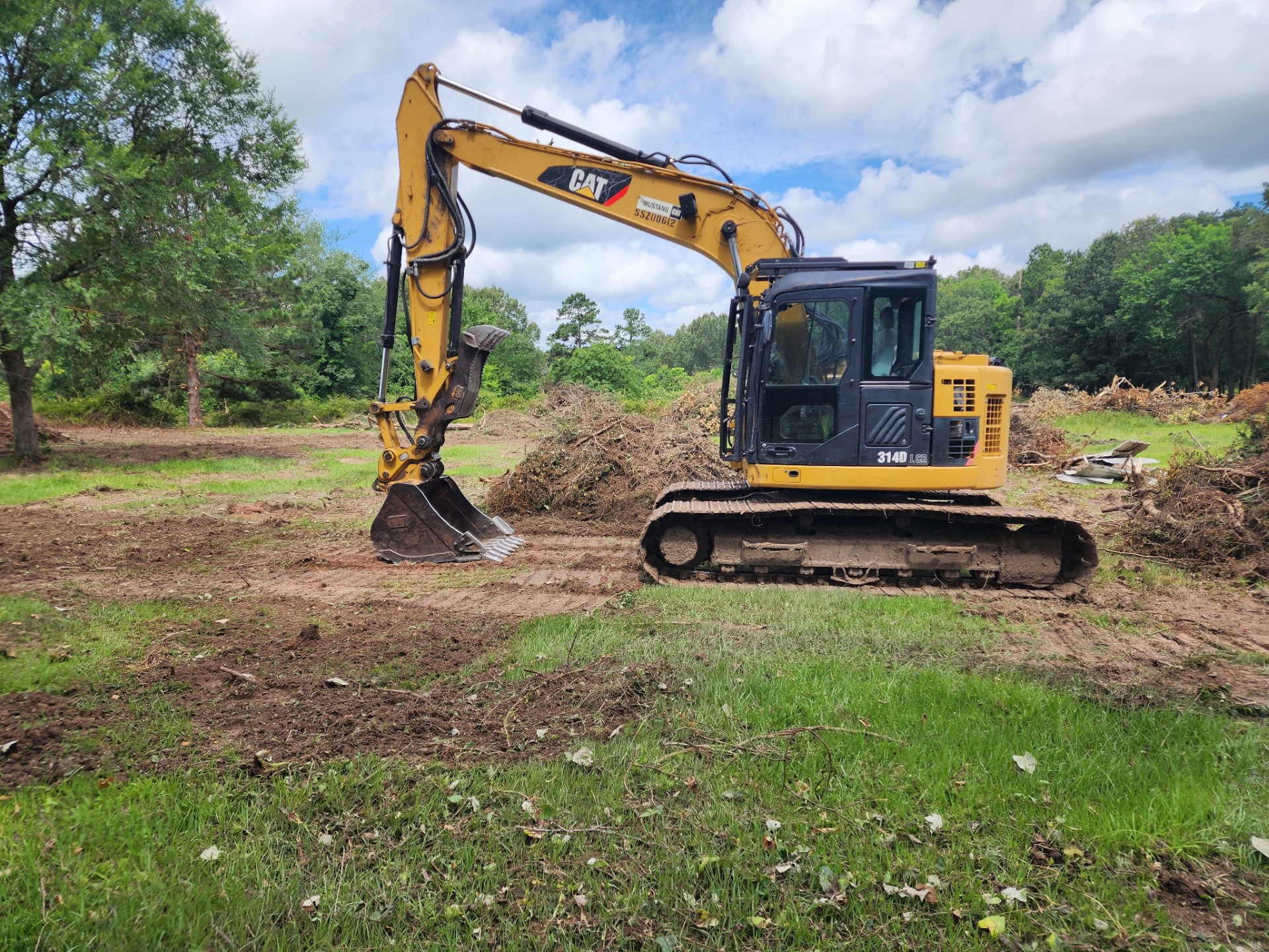 CAT 314D LCR Excavator land clearing Montgomery TX